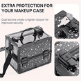 thumbnail image 6 of Renwick Portable Makeup Train Case with Mirror and 2 Trays, Black, 6 of 10