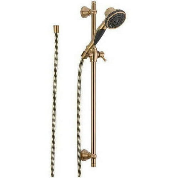 Delta Premium 3-Setting Slide Bar Hand Shower, Champagne Bronze