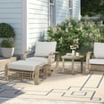 thumbnail image 5 of Ulax Furniture Aluminum Outdoor Ottoman With Olefin Cushion, 5 of 6