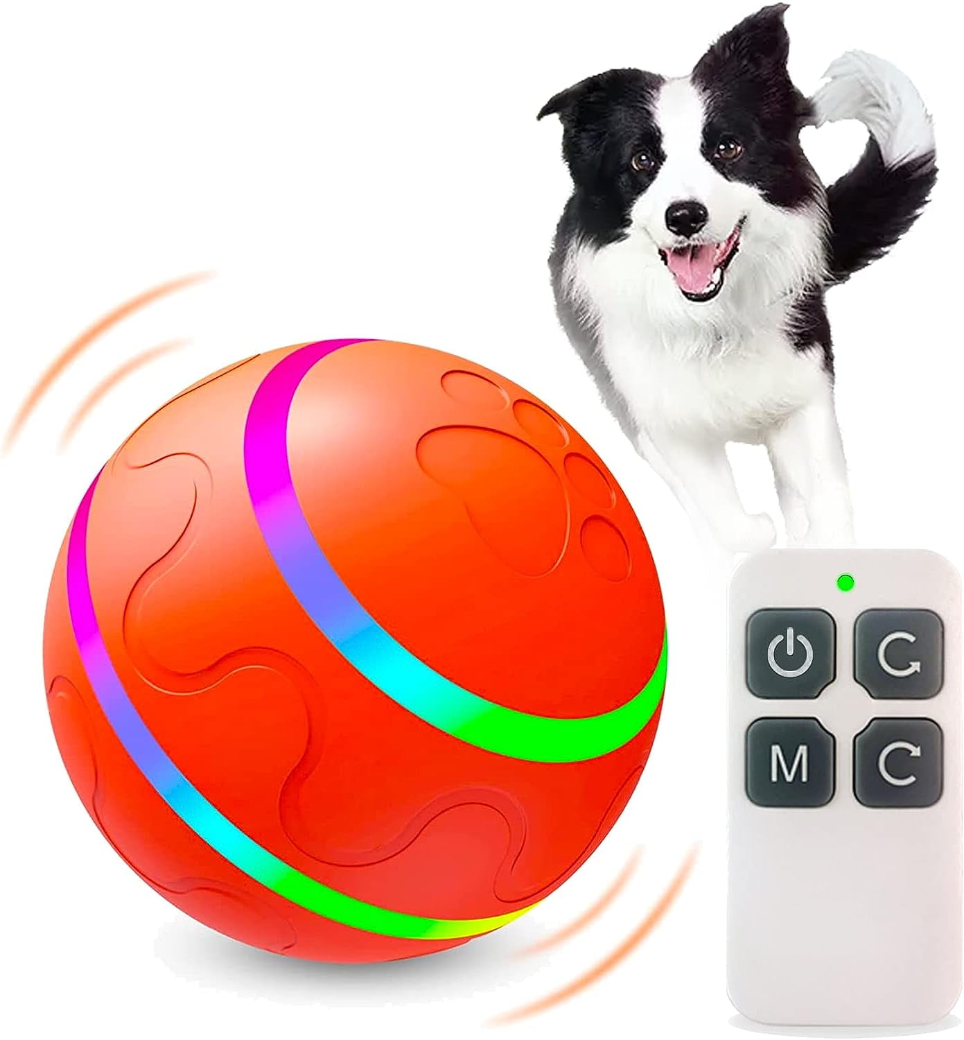 New Upgrade Interactive Dog Ball Toy, Auto Active Rolling Ball for Dogs, Rechargeable Self