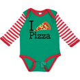 thumbnail image 3 of Inktastic I Heart Pizza Boys or Girls Long Sleeve Baby Bodysuit, 3 of 5