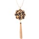thumbnail image 1 of Collar con borlas de leopardo y pelo de caballo con forma de trébol, tendencia de moda, collar largo, cadena de suéter para mujer, 1 of 6