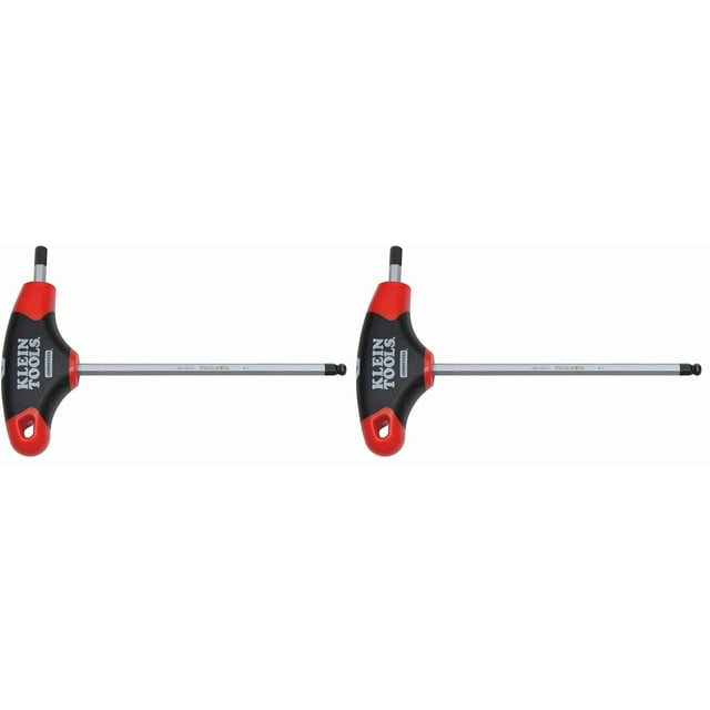 Llave Allen Klein Tools JTH6E09BE de 4,3 cm con extremo esférico y mango en T