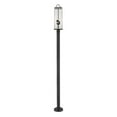 thumbnail image 2 of 3 Light Outdoor Post Mount In Contemporary Style-100.25 Inches Tall And 9 Inches Wide-Black Finish-Seedy Glass Color Z-Lite 592Phbr-567P-Bk, 2 of 2