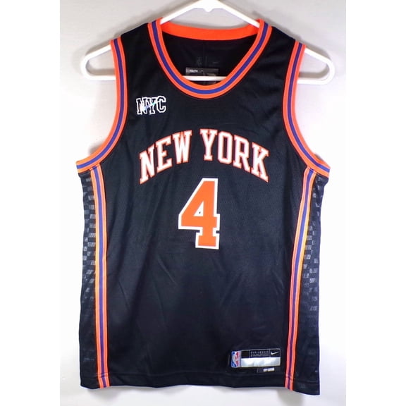 Derrick Rose #4 New York Knicks Nike Swingman City Edition Black Jersey Youth M