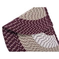 thumbnail image 4 of Better Trends 22" x 44" Wedge Braided Rug 100% Polypropylene Durable and Stain Resistant Reversible Indoor Area Utility Rug, Country Stripe Collection - Burgundy Stripe, 4 of 5