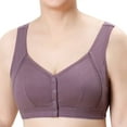 thumbnail image 1 of Vedolay Lingerie For Women Plus Size Women's Satin Tracings Minimizer, Maximum Support Underwire Bra,Purple 85, 1 of 3