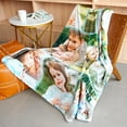 thumbnail image 3 of Blanket with Photos Text, Personalized Blankets with Pictures Aniversary Birthday Valentine's Day Gifts, Customized Photo Gifts for Women,Men,Families,Boyfriend,Girlfriend Blankets, 3 of 5