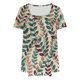 thumbnail image 4 of Fiudx Camisas para Mujer Mujer Moda Casual Manga Corta Suelta Camiseta Blusa Tops, 4 of 4