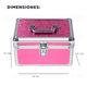 thumbnail image 3 of Cosmetiquera Maletin Estuche Organizador Belleza Xtellar Color Rosa, 3 of 3