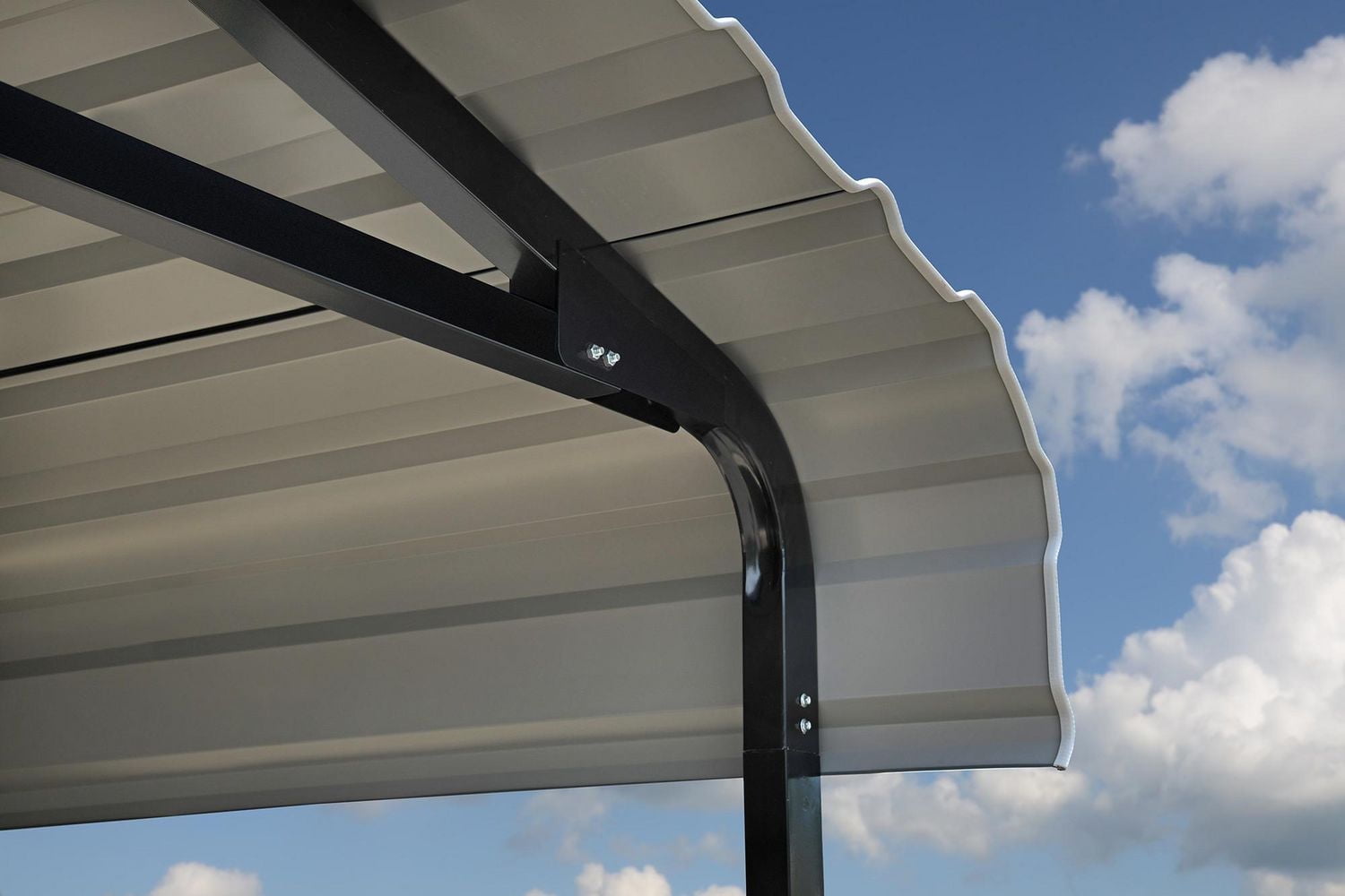 Arrow Carport 20 x 20 - Eggshell