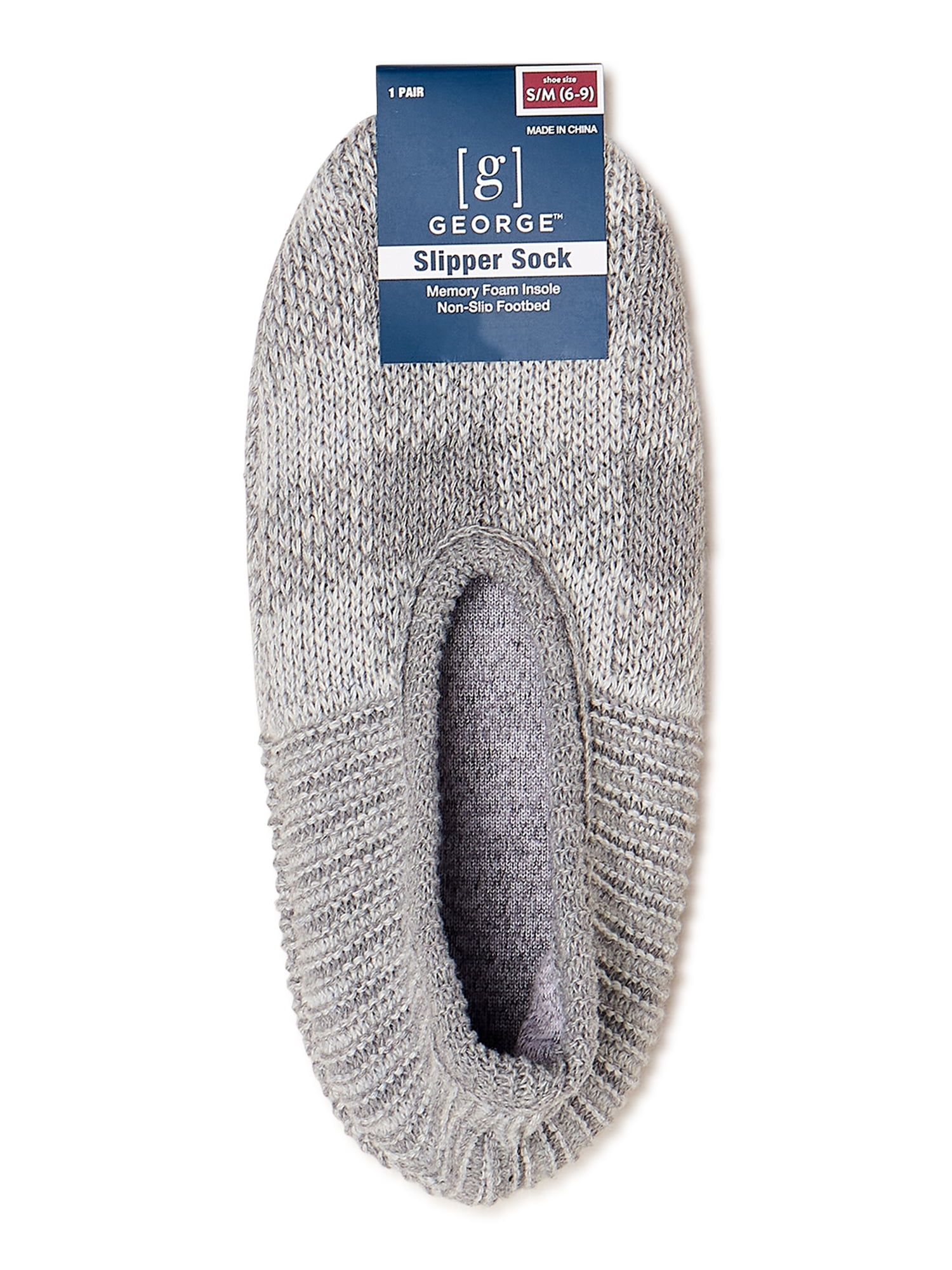 George Men s Slipper Socks 1 Pack Walmart