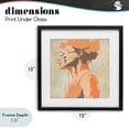 thumbnail image 4 of Stupell Industries Modern Swimming Twins Silhouettes Black Framed Print Under Glass, 13 x 13, by Layla Oz, 4 of 8