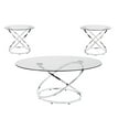 thumbnail image 2 of Ensemble de 3 tables basses Selena, argent, 2 of 2