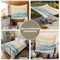 thumbnail image 6 of Yellow Blue Ombre Small Tapestry for Bedroom Wall Hanging Tapestry, Abstract Modern Art Fluid Striped Ceiling Backdrop Tapestries Poster Blanket Wall Decor for Teens Room Living Room Dorm 23" x 28", 6 of 8