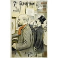 thumbnail image 2 of Frédéric Auguste Cazals 13x18 Gold Ornate Wood Frame and Double Matted Museum Art Print Titled - 7th Exhibition of the 100 Salon (1894), 2 of 4
