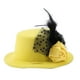 thumbnail image 2 of Sombreros para perros y gatos a la moda, gorros de plumas estilo Príncipe bonitos para accesorios para sombreros de mascotas (amarillo), 2 of 8
