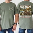 thumbnail image 3 of Christian Let Us Thank Him Hunting Camo Graphic Casual T-Shirt for Men, 3 of 6