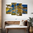 thumbnail image 3 of Elephant Stock Towering Aspen Forest Trees Wall Art - Horizontal Multi Panel Canvas - Living Room Wall Decor - Nature Multi Panel - Blue And Yellow Decor - 52" x 32", 3 of 8