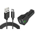 thumbnail image 1 of For OnePlus Nord N30 5G - 24W Fast Car Charger, 2-Port USB 6ft Cable Type-C Turbo Charge DC Socket for OnePlus Nord N30 5G Phone, 1 of 6
