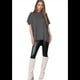 thumbnail image 2 of Suéter Holgado de Corta con Hombros Caídos para Mujer, Gris, Talla L, 2 of 9