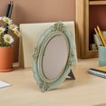 thumbnail image 4 of BRIGHTFUFU Rustic European Style Resin Photo Frame with Unique Oval Shape for Home Decoration, 4 of 8