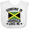 thumbnail image 3 of Inktastic Jamaican Vacation Someone in Jamaica Loves Me Boys or Girls Baby Bib, 3 of 4