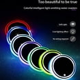 thumbnail image 3 of Usb Charging Car Led Water Coaster Luminous, Coasters For Drinks, Led Cup Holder Lights, With 7 Colors Luminescent Light Cup Pad, Cup Mat For Drink Co, 3 of 5