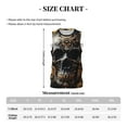 thumbnail image 4 of Sikiie Gold Pattern Black Skull Basketball Jersey Reversible Men's Mesh Athletic Sports Shirts Training Practice S-4XLX-Large, 4 of 6