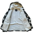 thumbnail image 2 of 1826 Men's Sherpa-Lined Flannel Hoodie Jacket - Warm Zip-Up Layer for Cold Weather - Classic Fleece Plaid Pattern - Perfect for Hiking, Camping, & Everyday Winter Wear, 2 of 5