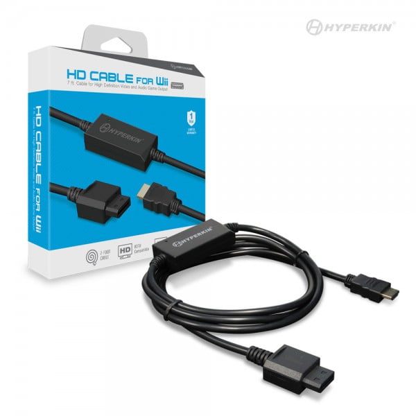 corazón perdido Bigote Negociar Hyperkin HD Cable for Wii Black - Walmart.com