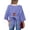 Blue, variant on Womens Tops Striped Crewneck T-Shirts Bowknot Cutout Back Tie Short Sleeve Ribbed Knit Loose Oversized Boxy Tee Tops Green S