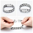 thumbnail image 2 of Cuban Link Urn Bracelet for Human Ashes for Men Women Stainless Steel Cremation Jewelry Urn Keepsake Memorial Ash Holder Bracelet, 2 of 7