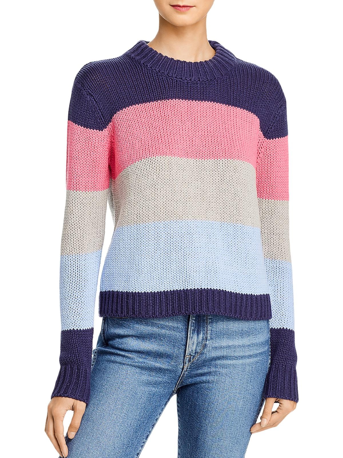 aqua color block sweater