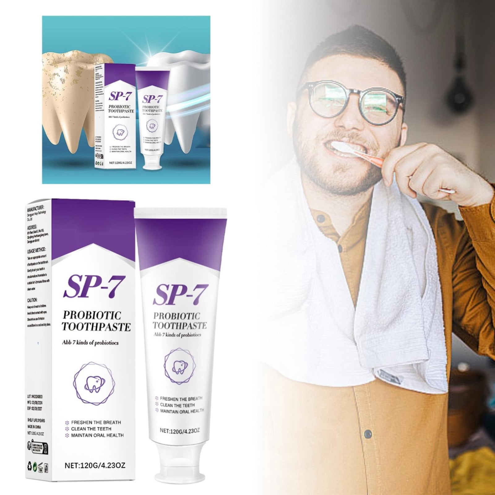 Cavity Filler for Teeth ning Gel Toothpaste Toothpaste Topper Fluoride Ear Rinse for Woman Toothpaste Total ning Paste Flavo Toothpaste Baby Tooth Paste Toothpaste One Mouth Trays for Teeth ning