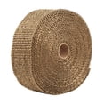 thumbnail image 1 of Exhaust Wrap  Thermal Tape  Exhaust Heat Wrap  Thermal Wrap  10m Heat Wrap 10m Thermal Tape Exhaust Pipe Header Heat Resistant Insulation Wrap With Ties  Gold, 1 of 8
