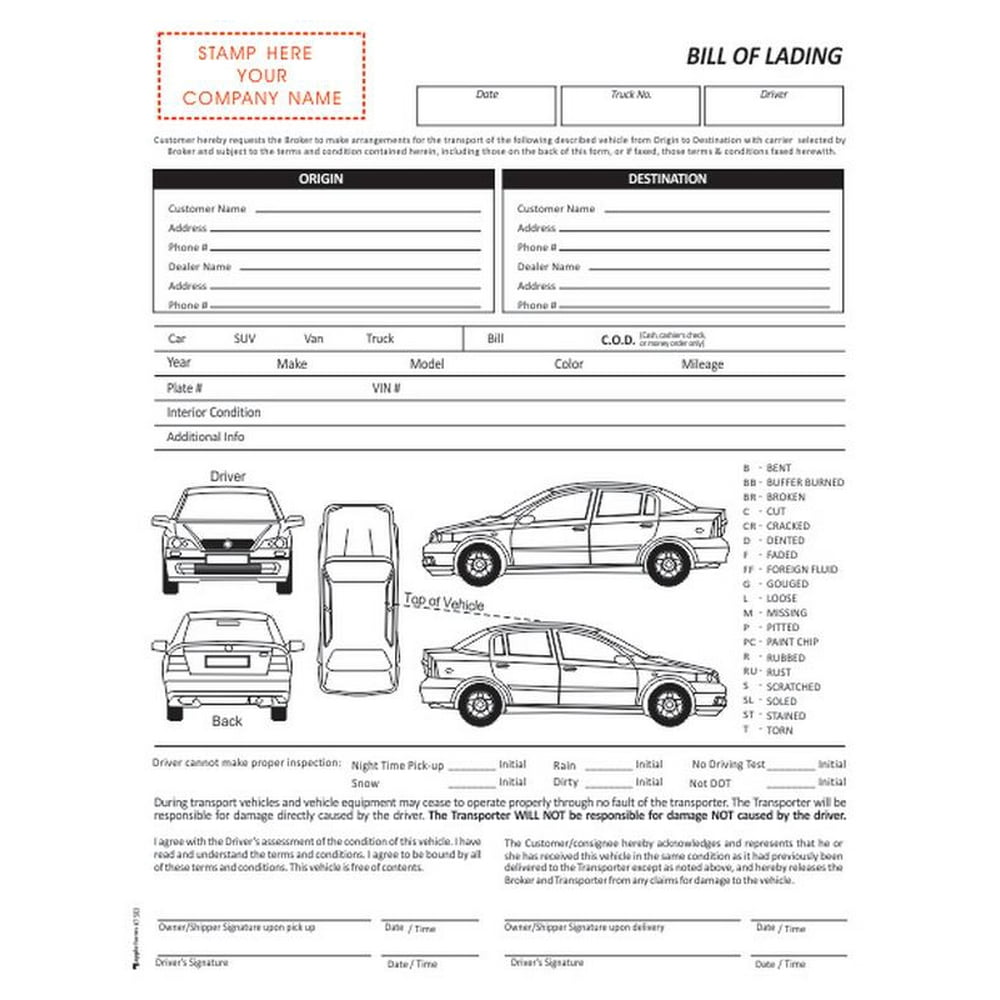 auto-transport-bill-of-lading-with-1-car-no-name-printed-walmart