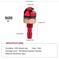 thumbnail image 4 of Yazoeia Windshield Washer Nozzle, 2Pcs Universal Aluminum Alloy Car Auto Front Windshield Sprayer Washer Nozzles Kit(RED) CJC912-140090, 4 of 9