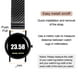 thumbnail image 4 of Correa de reloj de malla de acero inoxidable Uxcell de 16mm, liberación rápida, correa de reloj metálica ajustable para hombres y mujeres, negra, 4 of 7