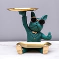 thumbnail image 2 of Escultura de Francés, estatua de perro, almacenamiento de tículos diversos, figurita de Animal, organizador de escritorio pa decoración Sunnimix llavero de estatua de resina, 2 of 7