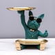 thumbnail image 2 of Escultura de Francés, estatua de perro, almacenamiento de tículos diversos, figurita de Animal, organizador de escritorio pa decoración Sunnimix llavero de estatua de resina, 2 of 7