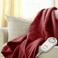thumbnail image 3 of Sunbeam Microplush Electric Heated Throw Blanket Red Brick, 3 of 4