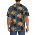 thumbnail image 5 of Haiem Owls In Cartoon Style Men's Casual Shirts Short Sleeve Button Down Shirts Fashion Textured Summer Beach Shirt-Medium, 5 of 7