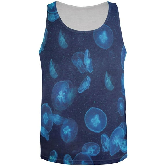 Jellyfish All Over Adult Tank Top - Large