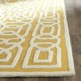 thumbnail image 4 of SAFAVIEH Cambridge Norbert Geometric Wool Area Rug, Gold/Ivory, 4' x 6', 4 of 8