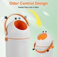 thumbnail image 4 of Tall Diaper Pail, 15L Capacity Odor-Sealing Flap, Holds Up to 16 Diapers for Nursery, 4 of 9