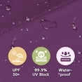 thumbnail image 2 of Abba Patio 9ft Lyon Outdoor Patio Umbrella Cover Replacement, 8 Ribs, Purple, 2 of 5