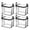 D, variant on 2PC Clear PVC Clothing Storage Box with Double Zipper & Reinforced Carry Handles, Foldable Stackable See Through Closet Organizer Bin for Blankets Towels Sweaters Toys,15IN