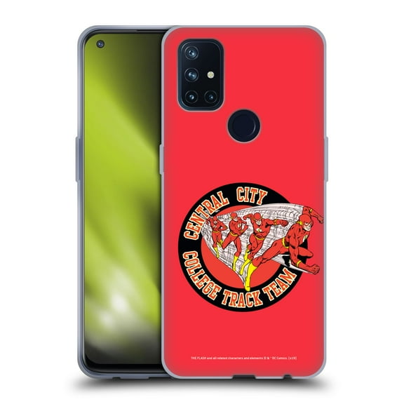 Head Case Designs Officially Licensed The Flash DC Comics Fast Fashion Central City Soft Gel Case Compatible with OnePlus OnePlus Nord N10 5G