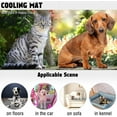 thumbnail image 7 of Dog Cooling Mat Large Cooling Pad Machine Washable Summer Cooling Mat for Dogs Cats Kennel Pad Breathable Pet Self Cooling Blanket Dog Crate Sleep Mat, 7 of 7